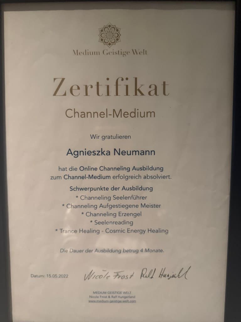 Zertifikat: Channel-Medium